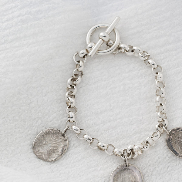 Sterling Silver Charm Bracelet with Clasp